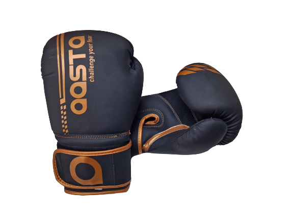 Aasta Black/Copper Boxing Gloves