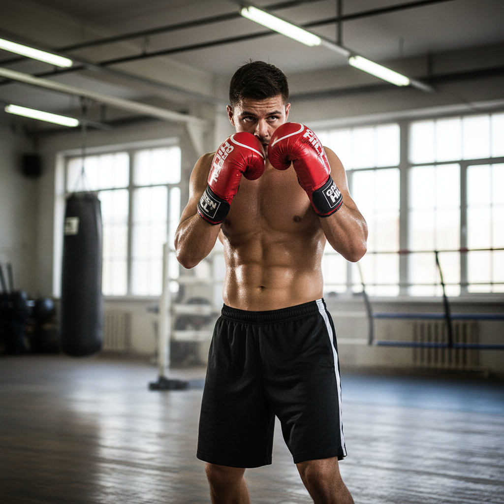 Green Hill Boxing Gloves Panther With Circle