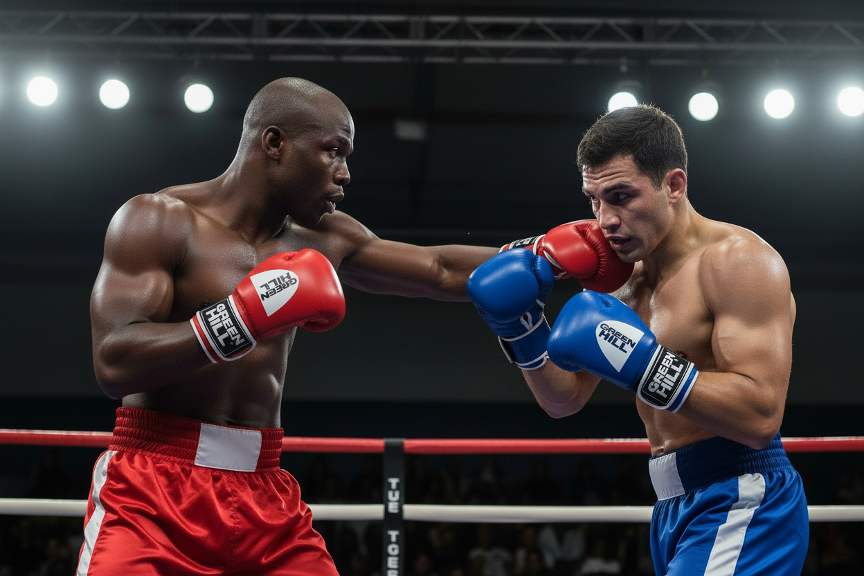 Green Hill Boxing Gloves TIGER without Target