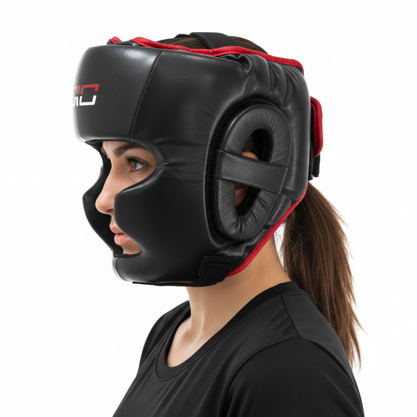 DXD Head Guard Black/Red