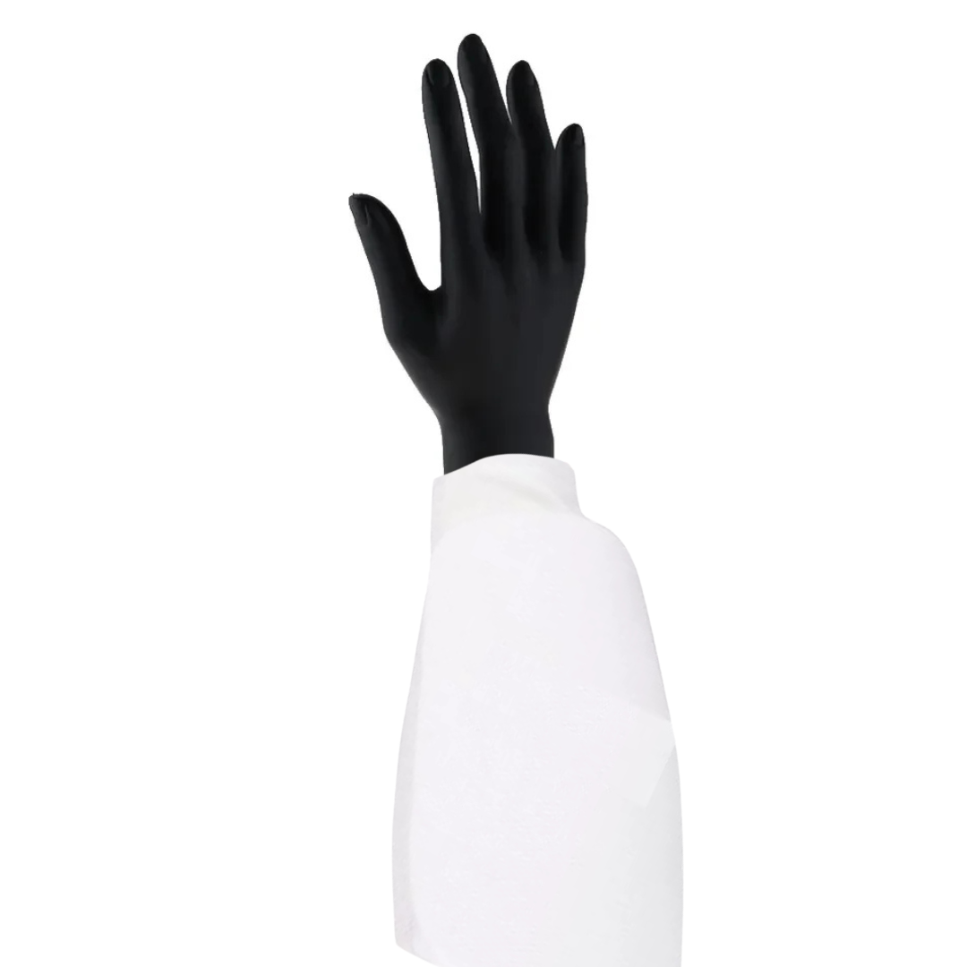 White Fabric Arm Pads