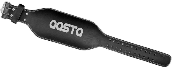 Aasta Leather Weight Lifting Belt - Black