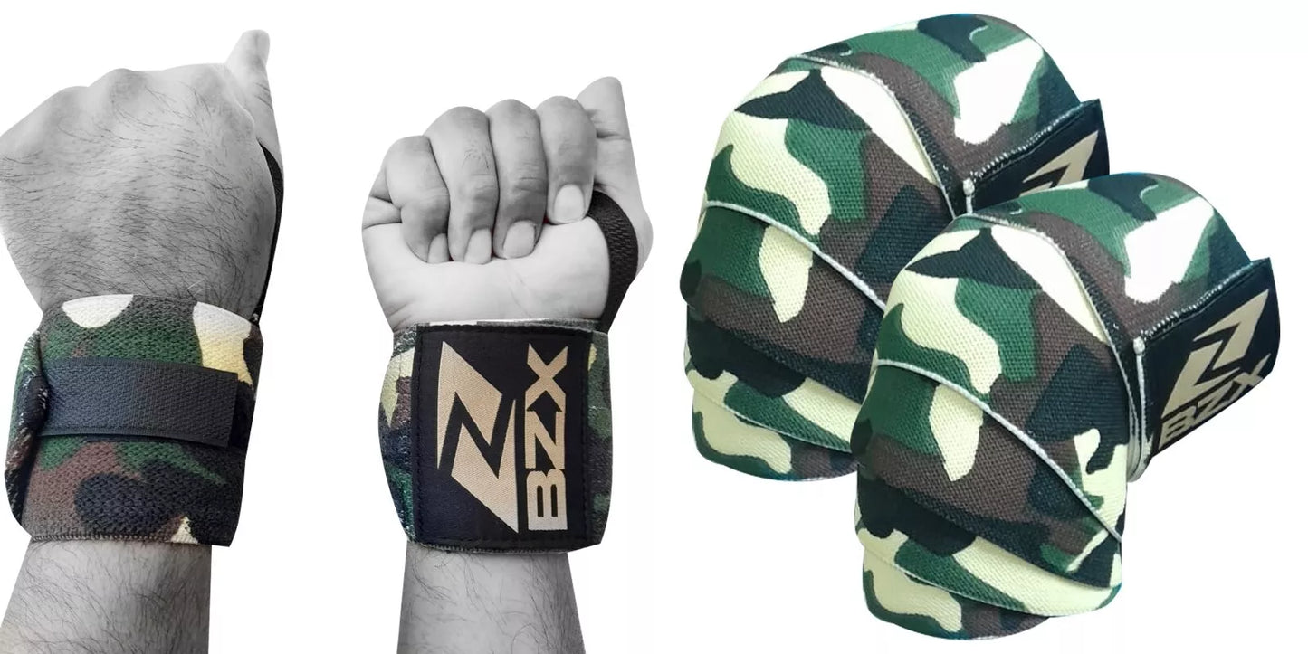 BZX Camo Knee & Wrist Wraps