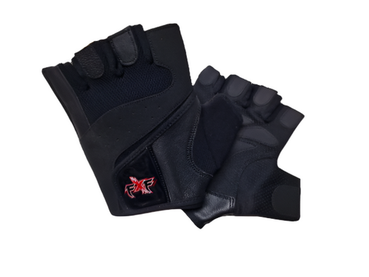 FXF Black Weight Lifting Gloves