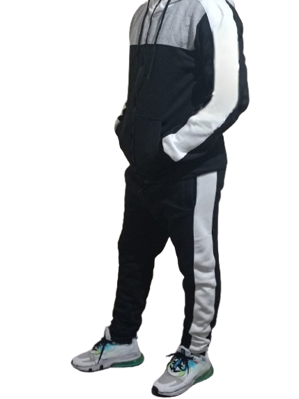 Black/White/Grey Track Suit