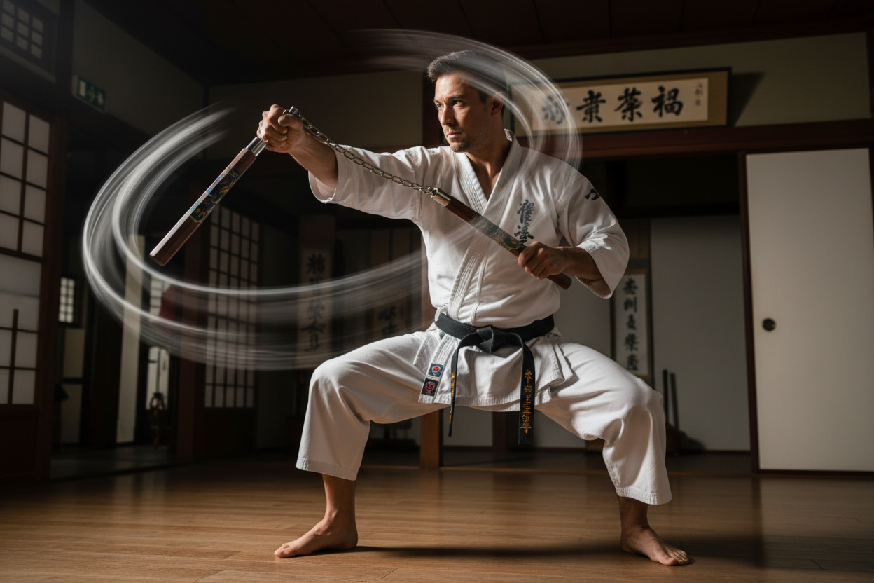Oak Dragon Nunchaku