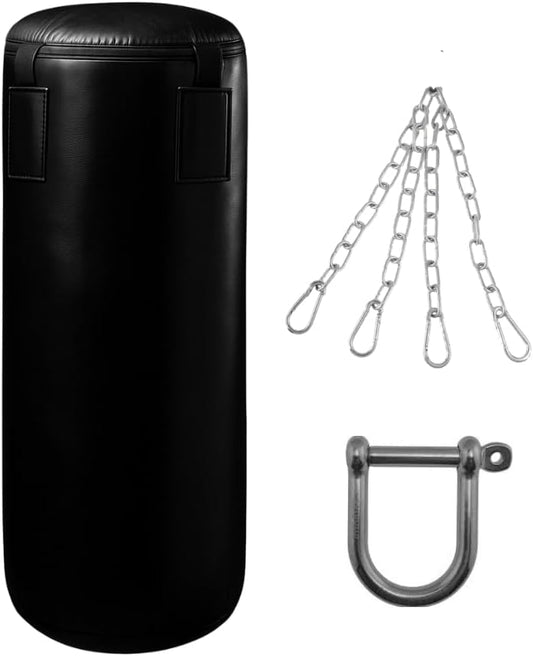 Kids 3ft Black Punch Bag with 4-Strand Hanging Chain & Attachment Hook