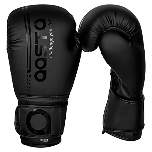 Aasta 740 Matt Black Boxing Gloves