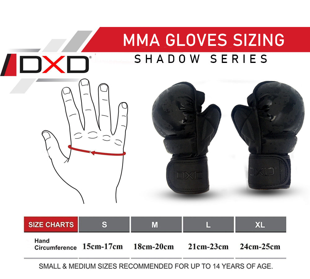 DXD Shadow Padded MMA Gloves