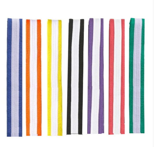 Karate Belts with Stripes