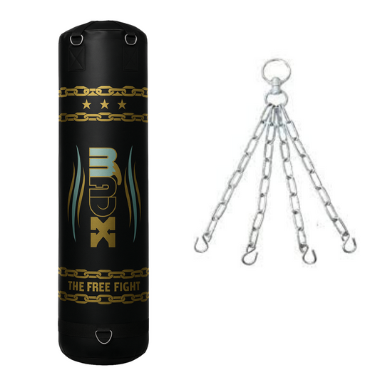 Madx Black Unfilled Punch Bag With Chain
