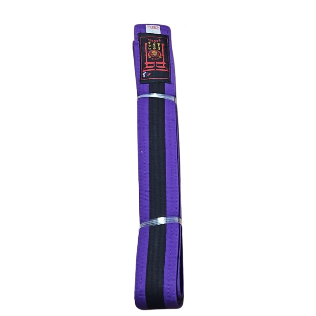 Purple Grading Belt with Black Stripe