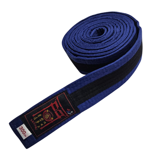 Blue Grading Belt with Black Stripe