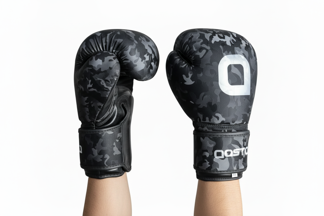 Aasta Black Pattern Boxing Gloves