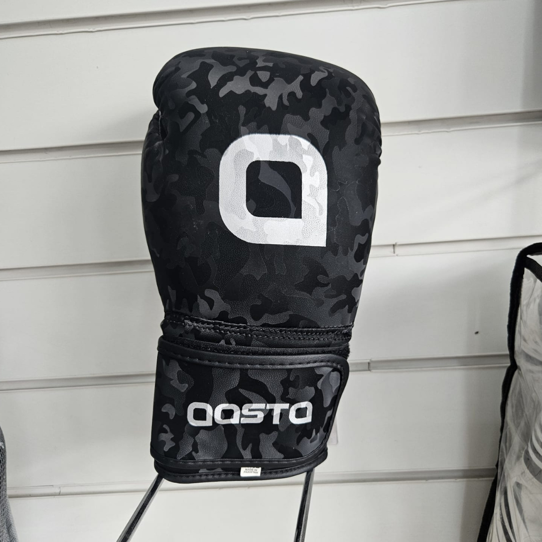 Aasta Black Pattern Boxing Gloves