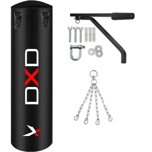 DXD Unfilled Punch Bag With Wall Bracket and Chain