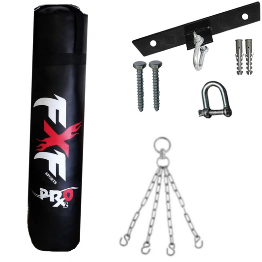 FXF Unfilled Punch Bag with  Ceiling Hook and Chain