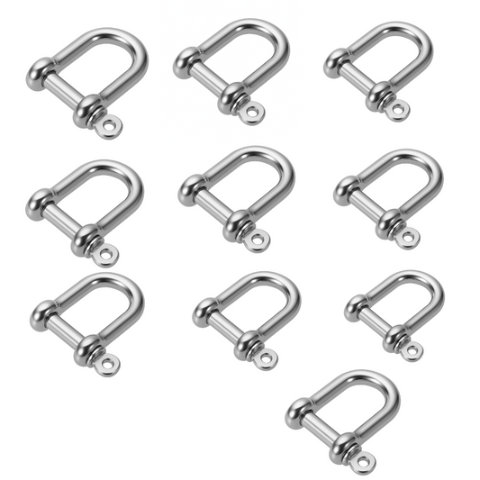 Pack of 10 D Shackles