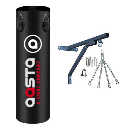 Unfilled Aasta Original Punch Bag Black  With Chain and Wall Bracket