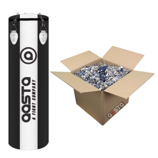 Aasta Unfilled Punch Bag  Black/White With Filling Material