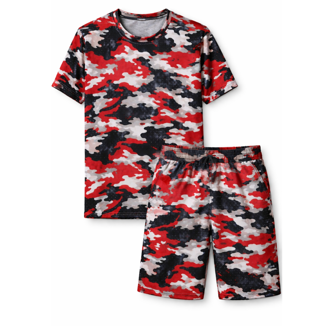 Tactical Camo Shirt and Shorts