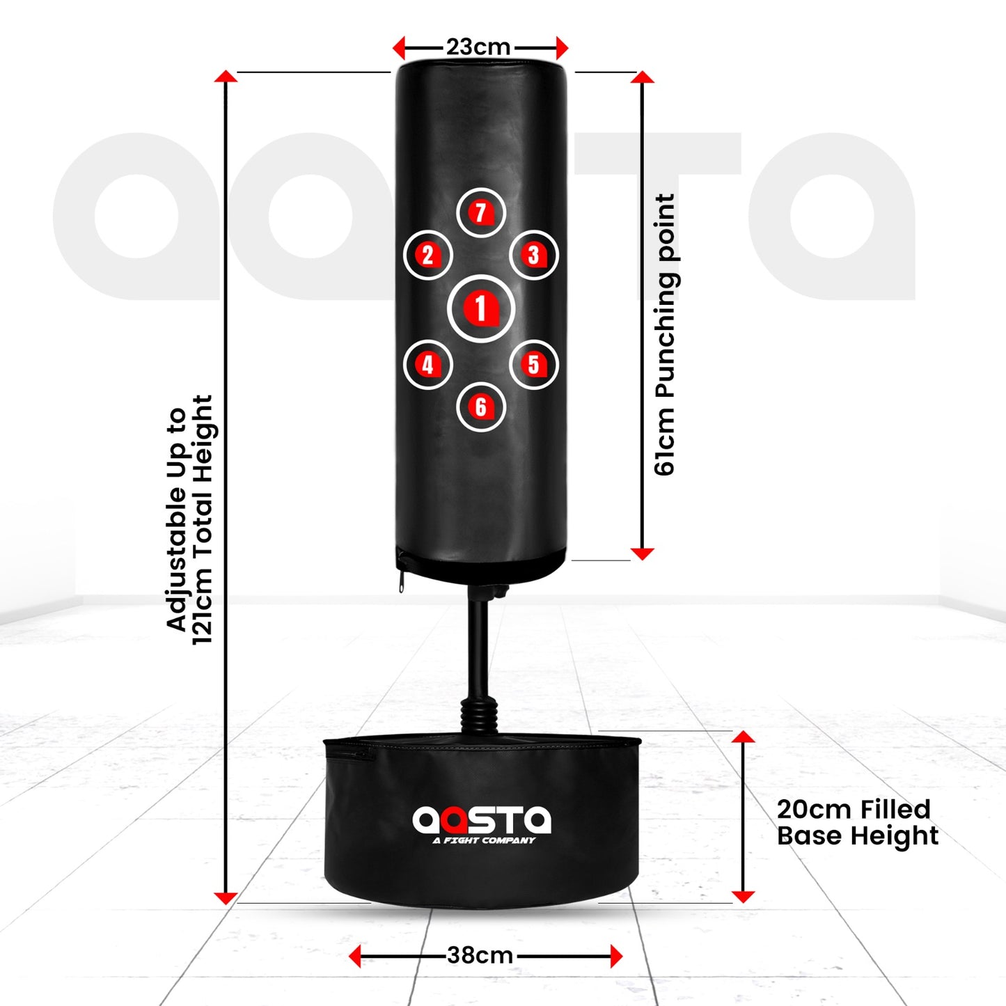 Aasta Kids Free Standing Target Punch Bag