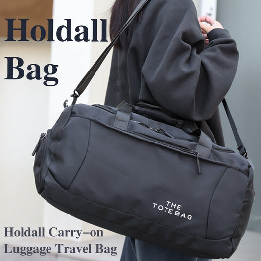 Large Black Sport Gym Tote New Duffle Bag Travel Work Gear Bag