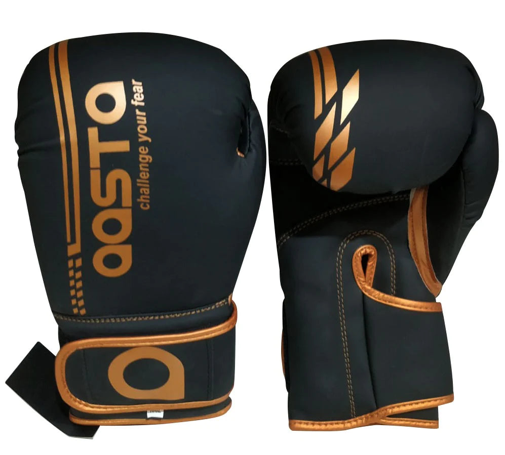 Aasta Black/Copper Boxing Gloves