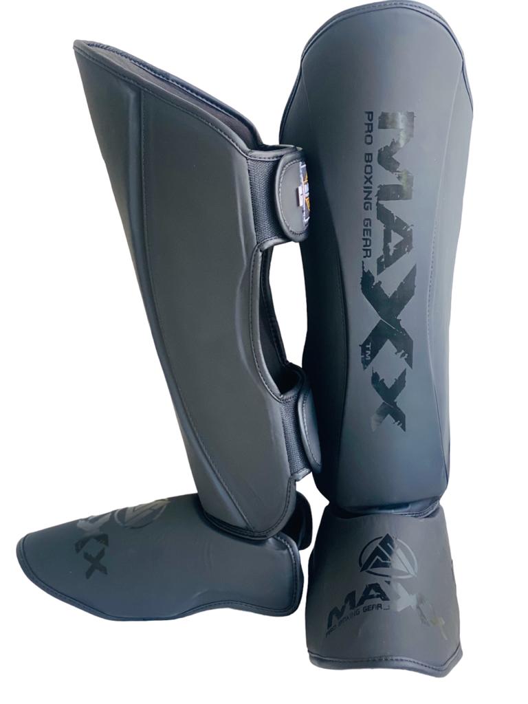 Maxx Junior Maya Grain Leather Shin Guard