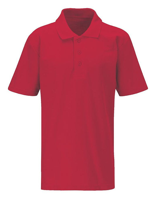 Green Hill Judo Polo T-Shirt (Red, M)