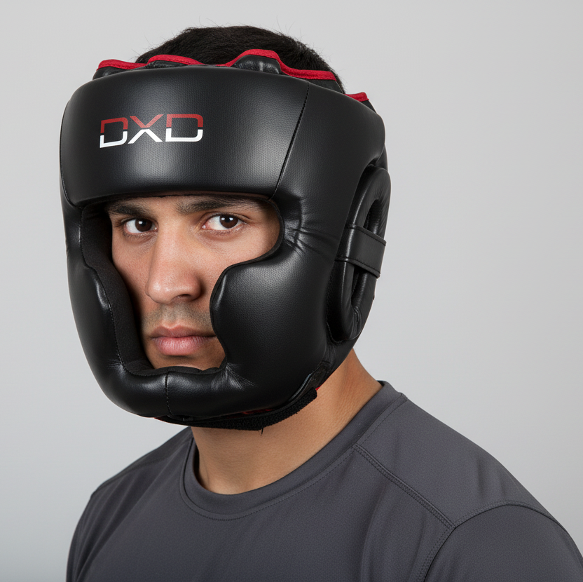 DXD Head Guard Black/Red