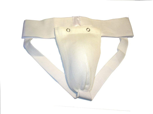 KMA Elasticated Groin Guard White