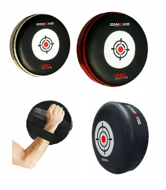 Maxx Round focus Pad Target pad Kickboxing Punching Training SINGLE Pad Black White