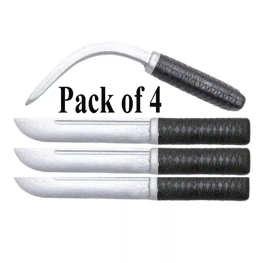 Pack of 4 Rubber Knives