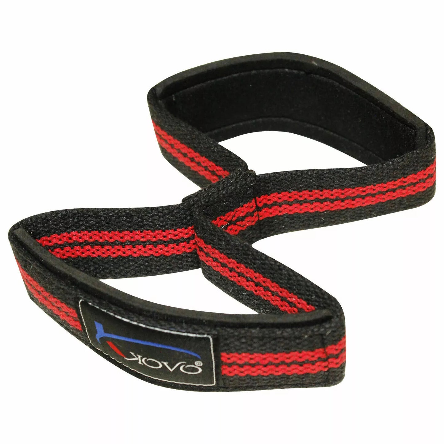 Kovo Weight Lifting Figure 8 Straps Heavy Weight Training Padded Wrist Supports