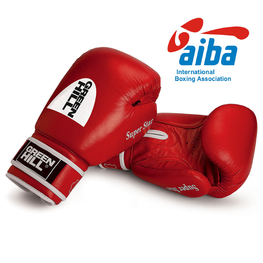 Green Hill AIBA APPROVED SUPER STAR BOXING GLOVES